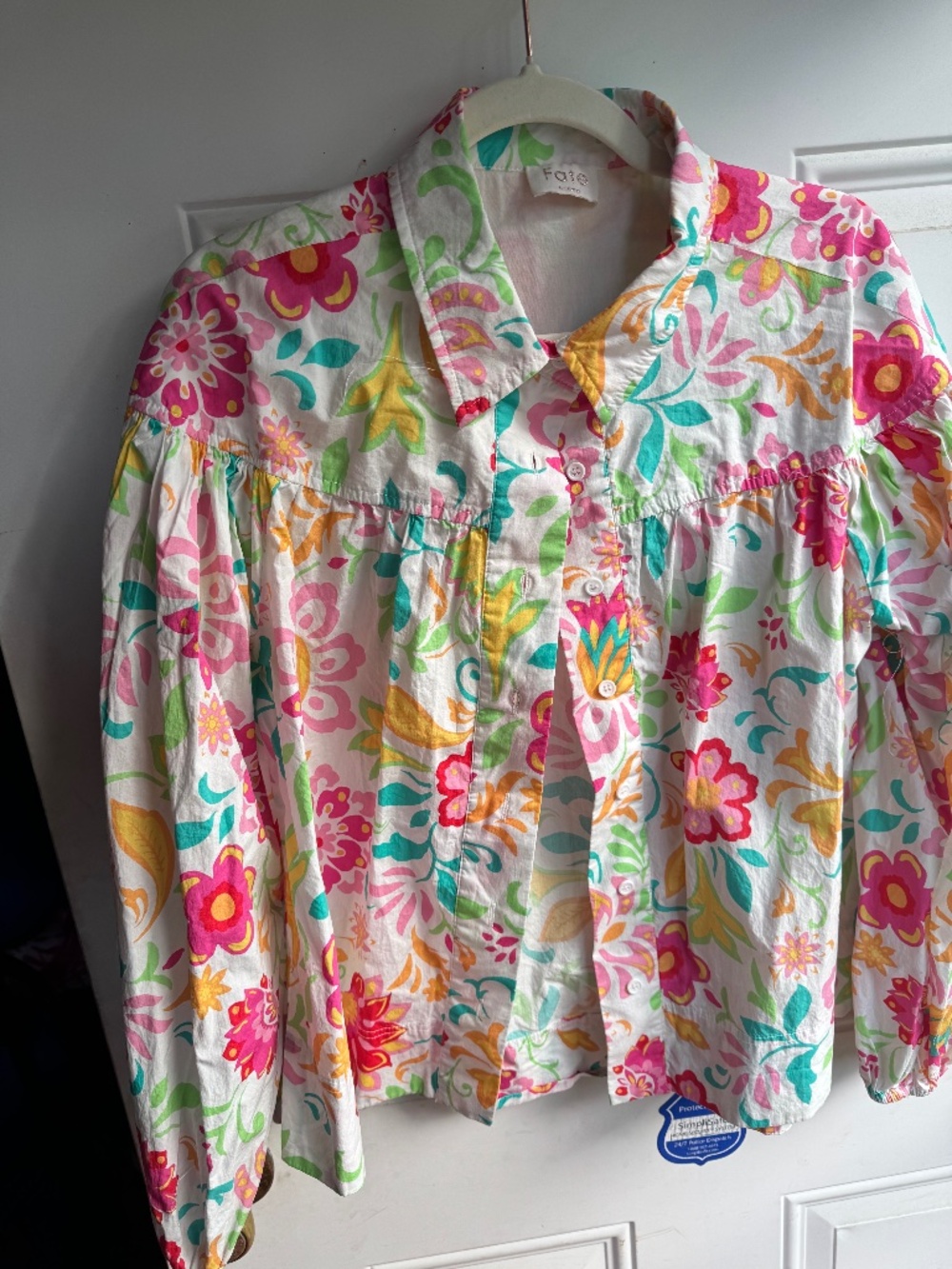 Fate button down blouse (multicolor)